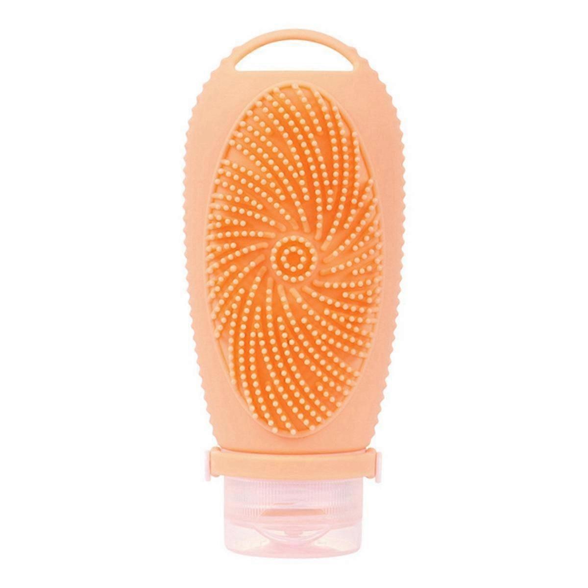 Silicone Travel Refillable Bottle Cleansing Brush Portable Shampoo Bottles Lotion Cosmetics Container Trip G