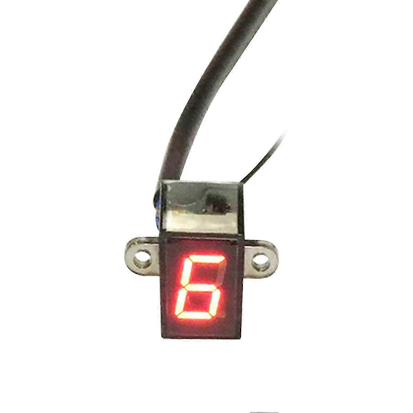12V Universal Motorcycle Digital LED Gear Indicator Shift Lever Sensor Display