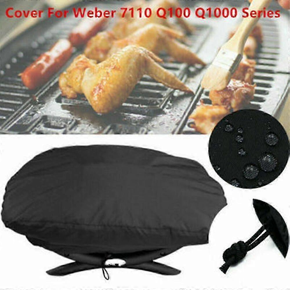 Housse De Protection Barbecue Weber Baby Q, Q100, Q120, Q1000 - Noire, Imperméable Et Résistante