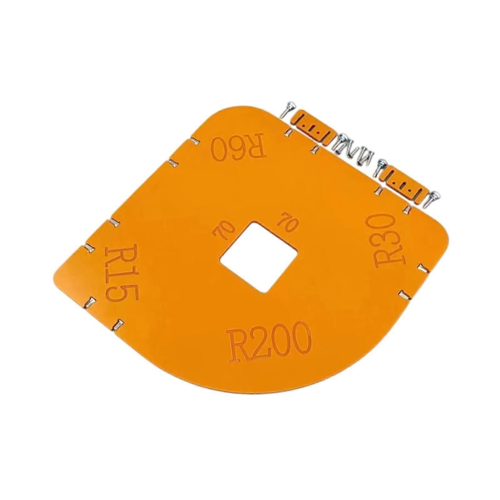 Radius Template Woodworking Table Bit Angle Locater Router Corner Radius Jig 34cmx34cm