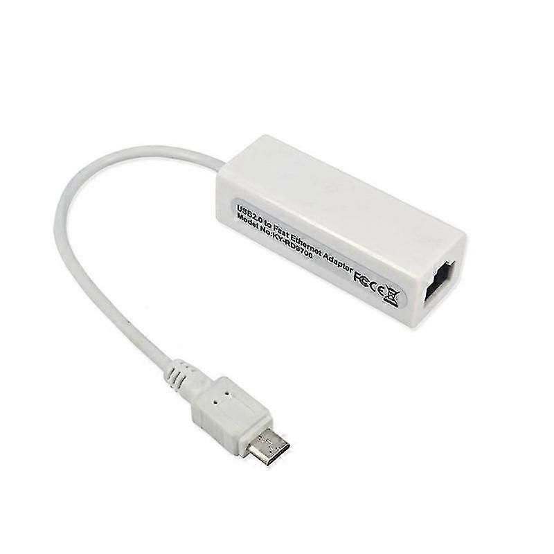 Exquisite Micro USB 2.0 Male Ethernet RJ45 Network Lan Adapter Card For Android PC Laptop Tablets Windows