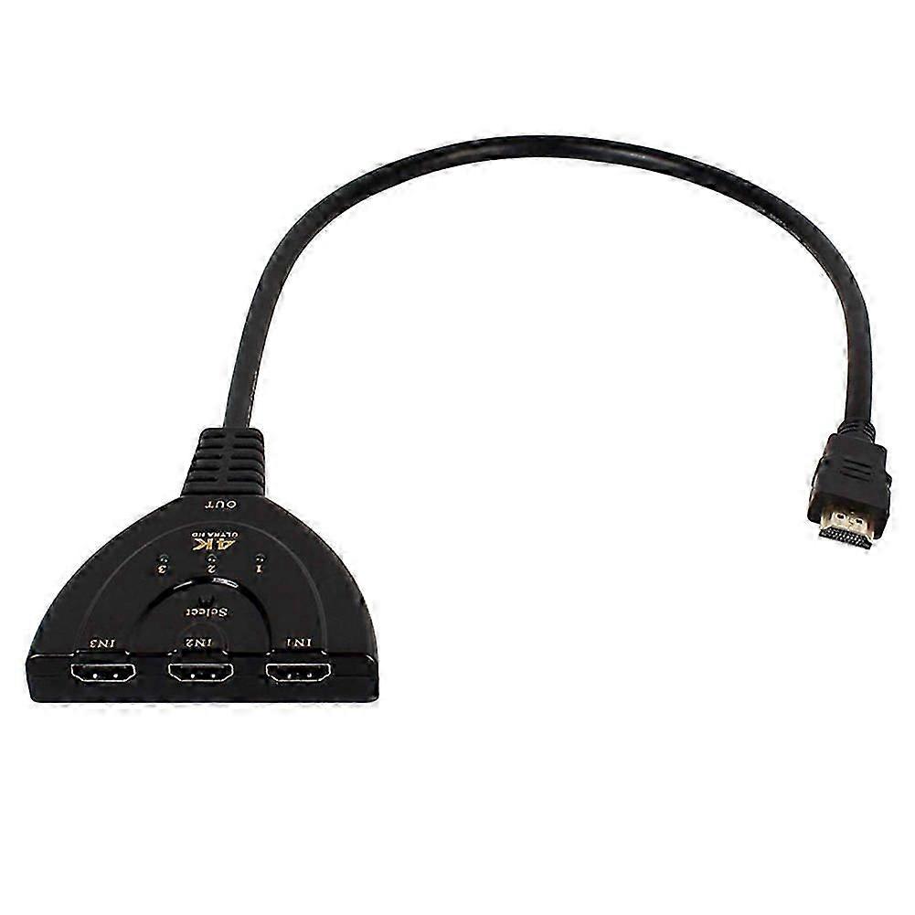 3 Port HDMI Switch Splitter Cable 4K*2K 2160P Multi Switcher HUB for LCD HDTV PS Xbox