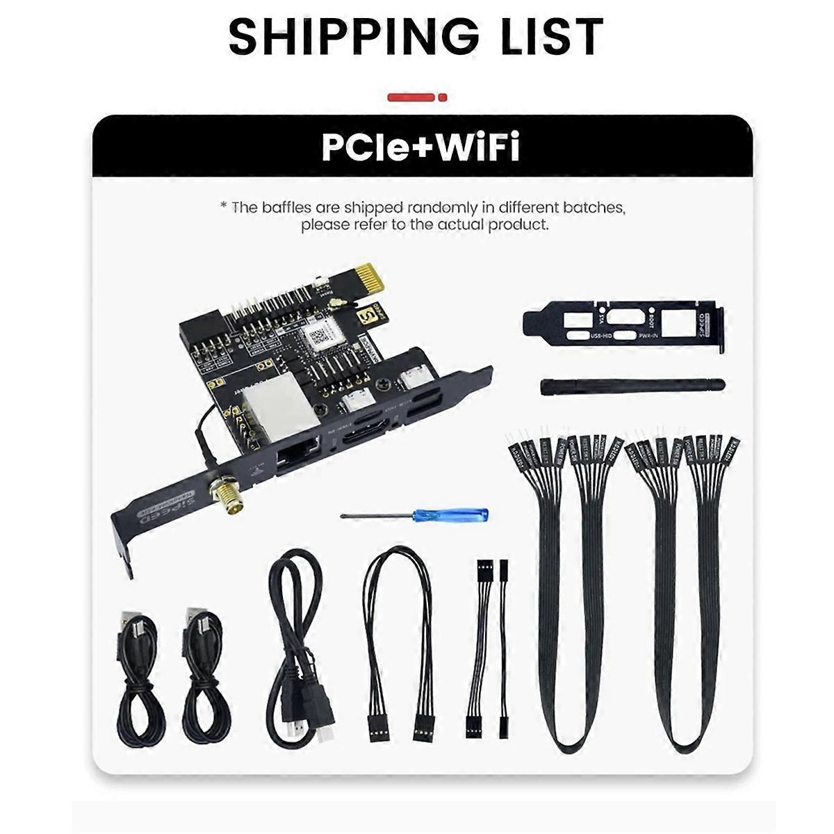 خادم تشغيل وصيانة جهاز التحكم عن بعد الصغير NanoKVM-PCIe PiKVM مع PCIE WIFI و NanoKVM-PCI
