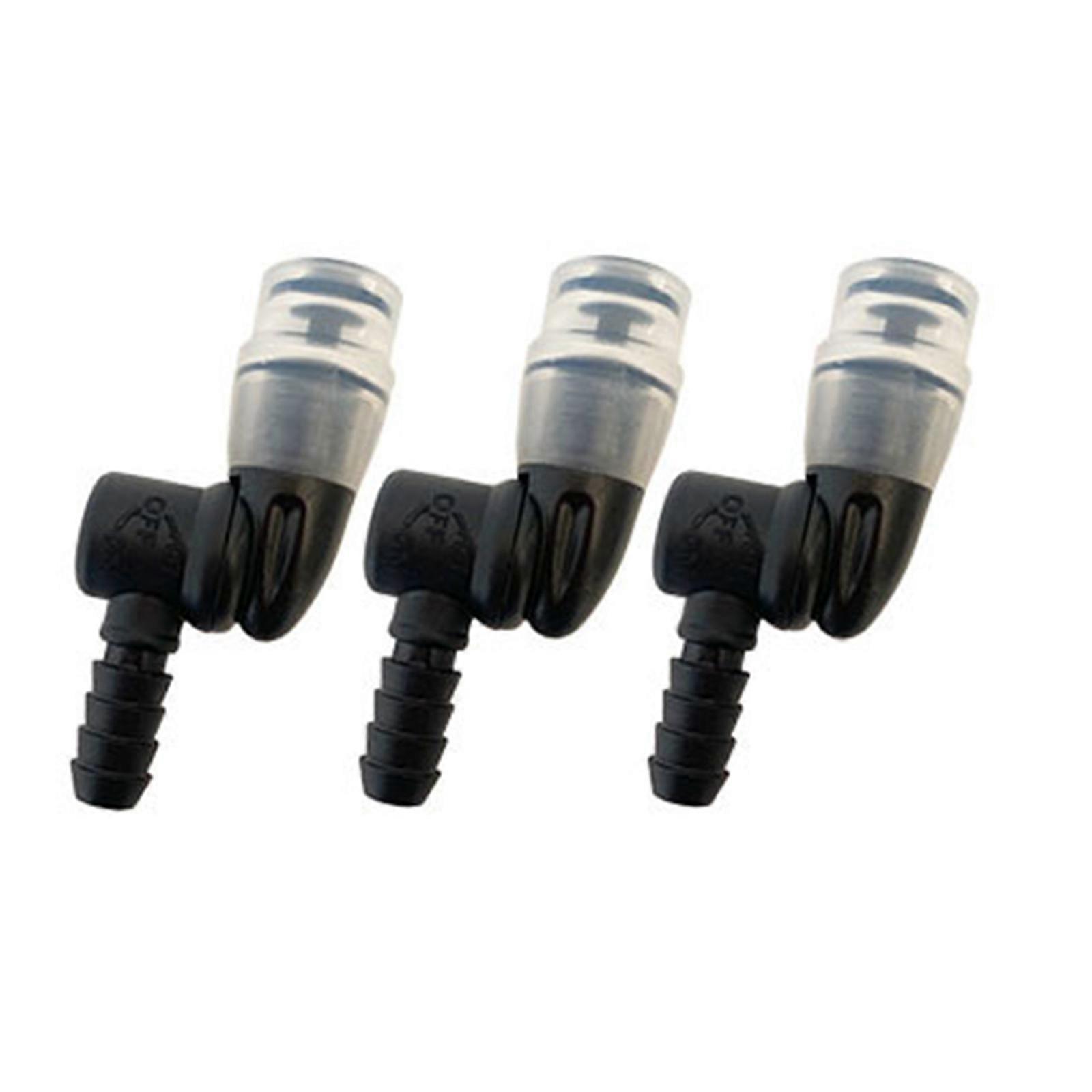 3pcsシリコーンマウスピース交換用取り外し可能な耐久性マウスピース屋外サイクリングおよびハイキング用ブラック