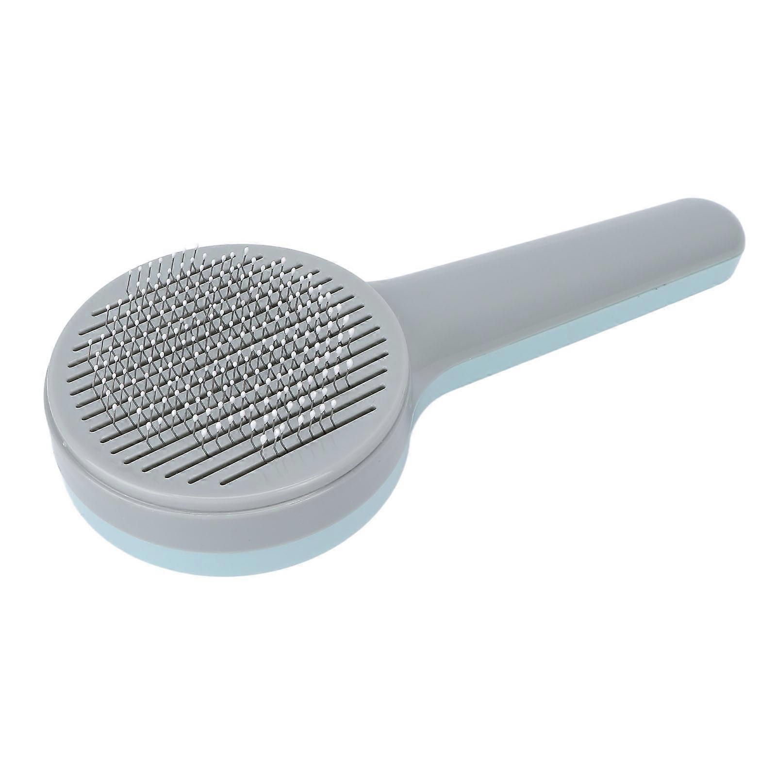 Self-Cleaning Dog Hair Brush with Ergonomic Handle, Adjustable Bristle Length, and Eco-Friendly Materials