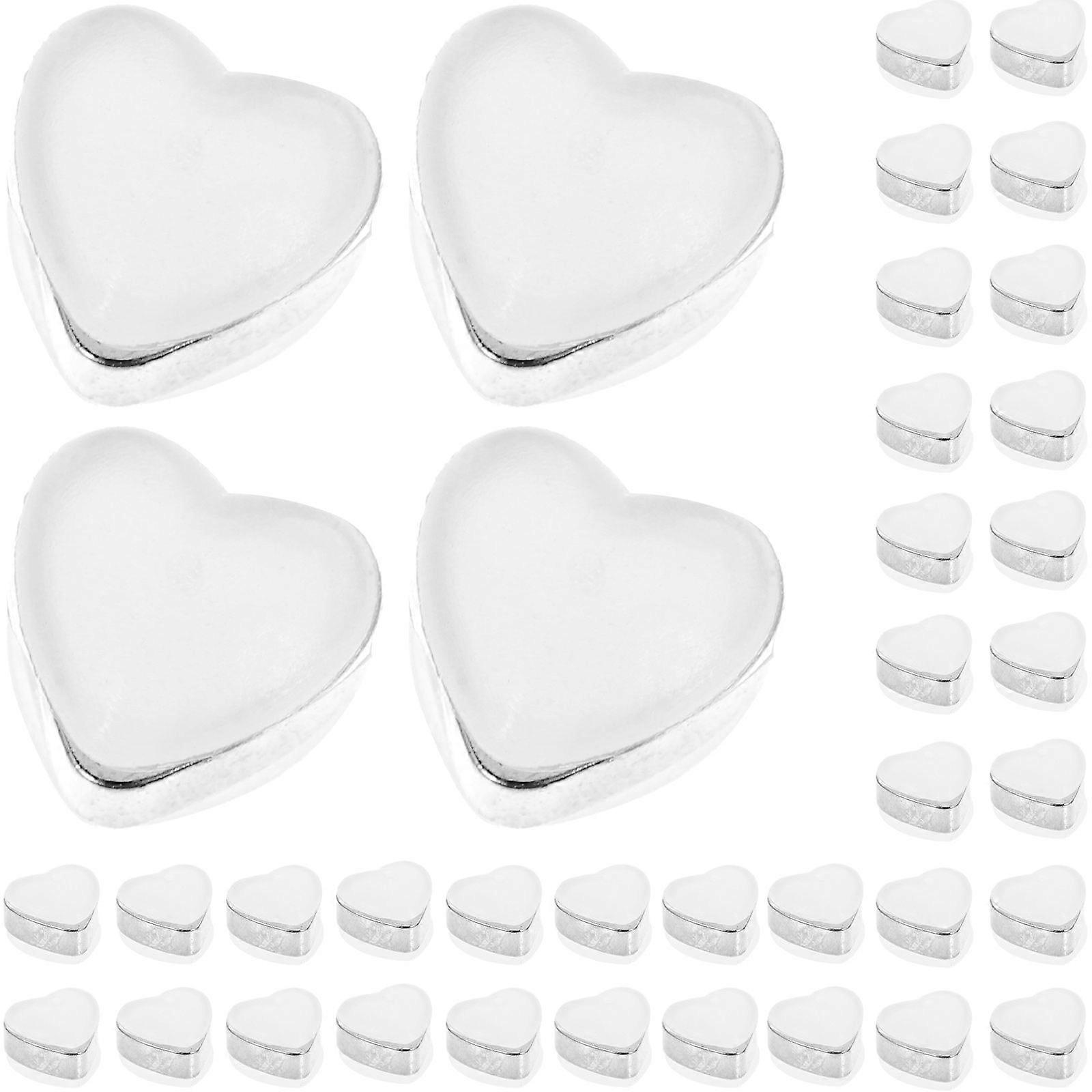 100Pcs Silicone Earring Backs Safety Secure Locking Heart Earring Backings Replacements