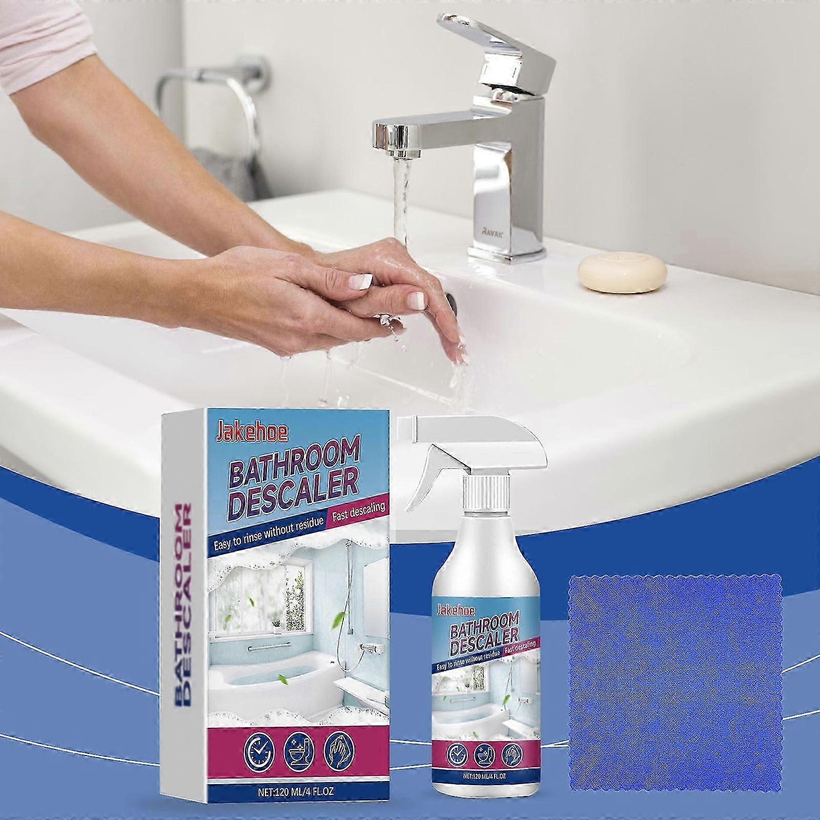 Stubborn Stain Cleaner, Bathroom Descaler Spray, Bathroom Descaler, All Purpose Cleaning Foam Spray for Bathroom