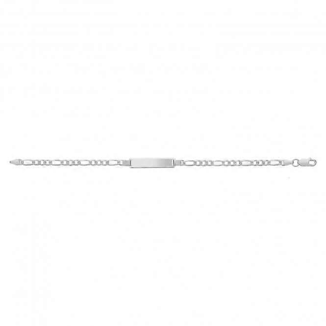 Acotis Bracciale Id in Argento Figaro PaveG2278
