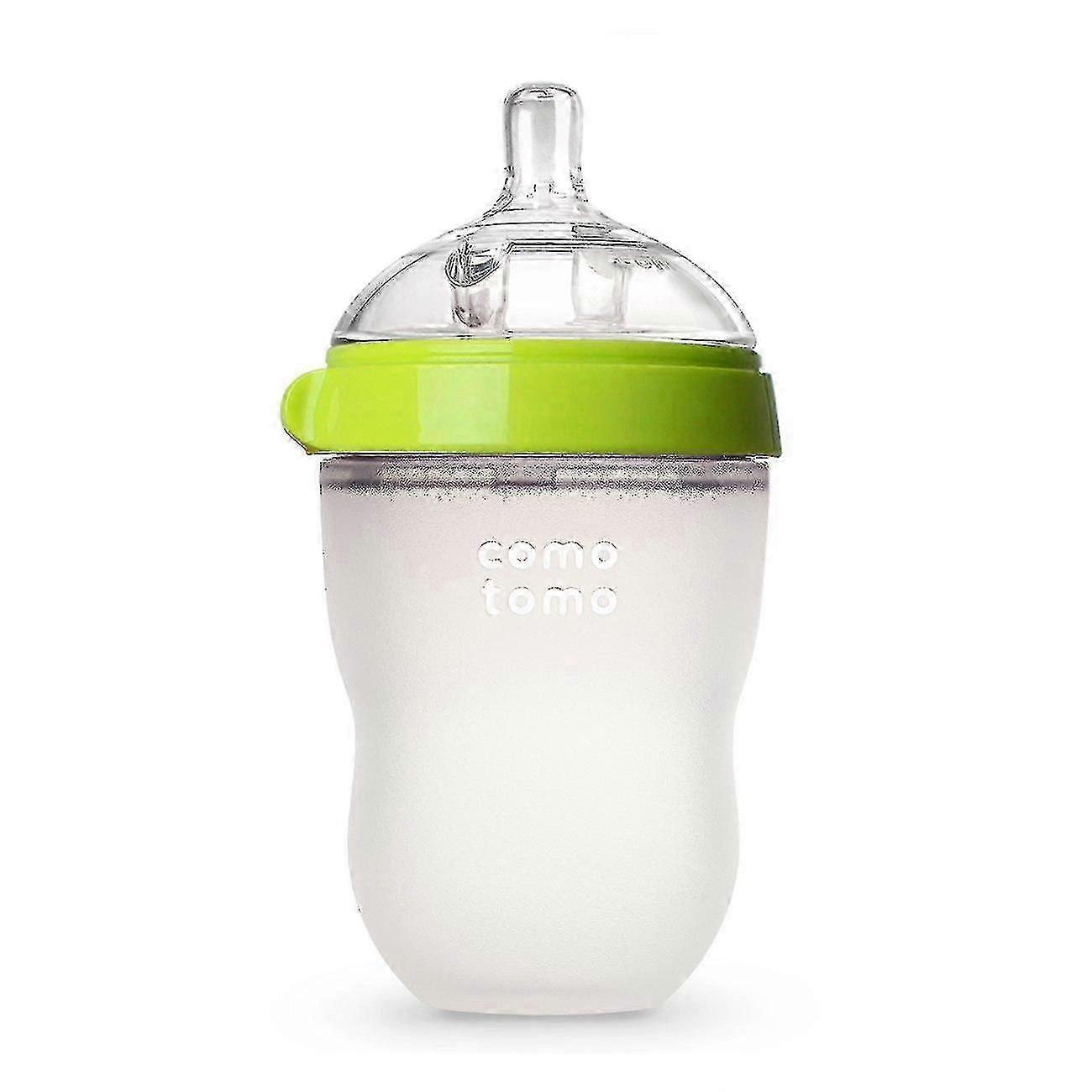 Comotomo Natural Feel Baby Bottle, Vert, 8 onces