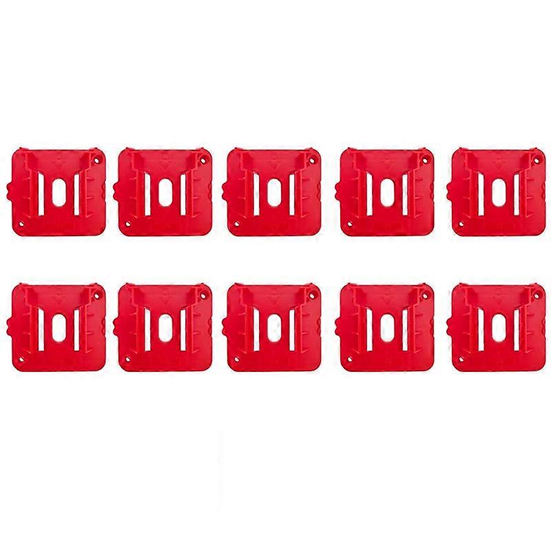 10Pc Battery Holder for 18V Battery, for Shelf, Toolbox