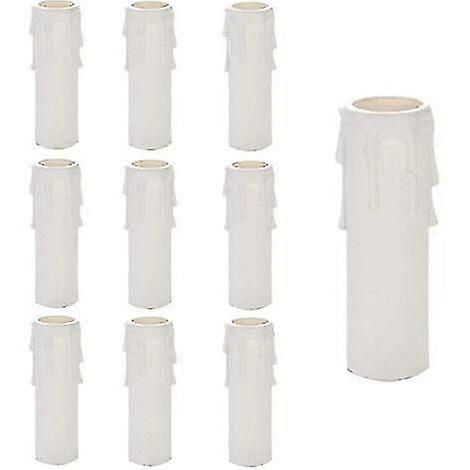Plastic kroonluchter kaarsen, 10pcs kroonluchter druppel kaarsen, kroonluchter kaars buizen, teardrop kaars buizen, kroonluchter kaars sets