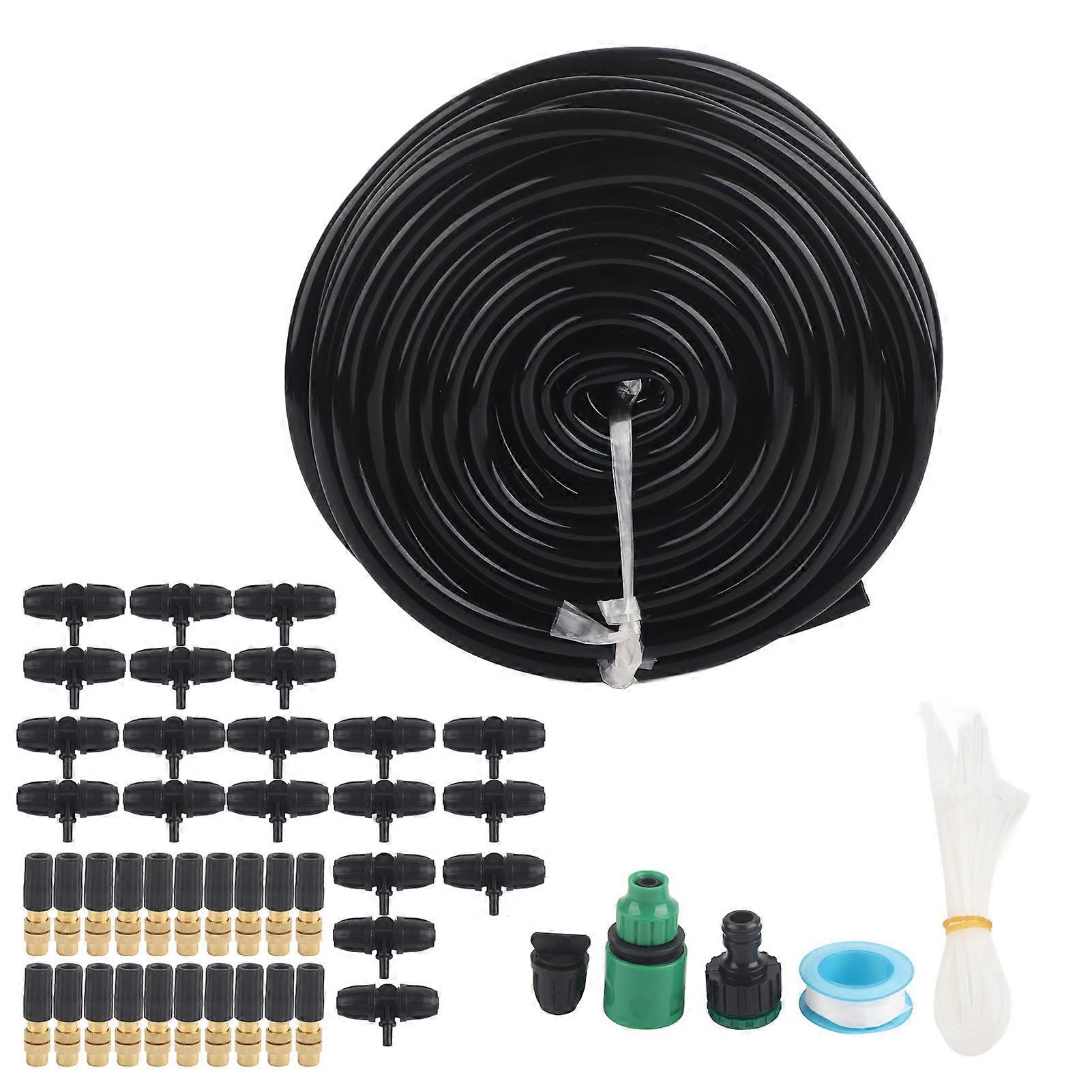 Automated Watering Kit For Row Crop Irrigation Kit, Precision Watering System With Leak-Proof Drip Irrigation, For Garden Lawn Greenhouse, Reduces