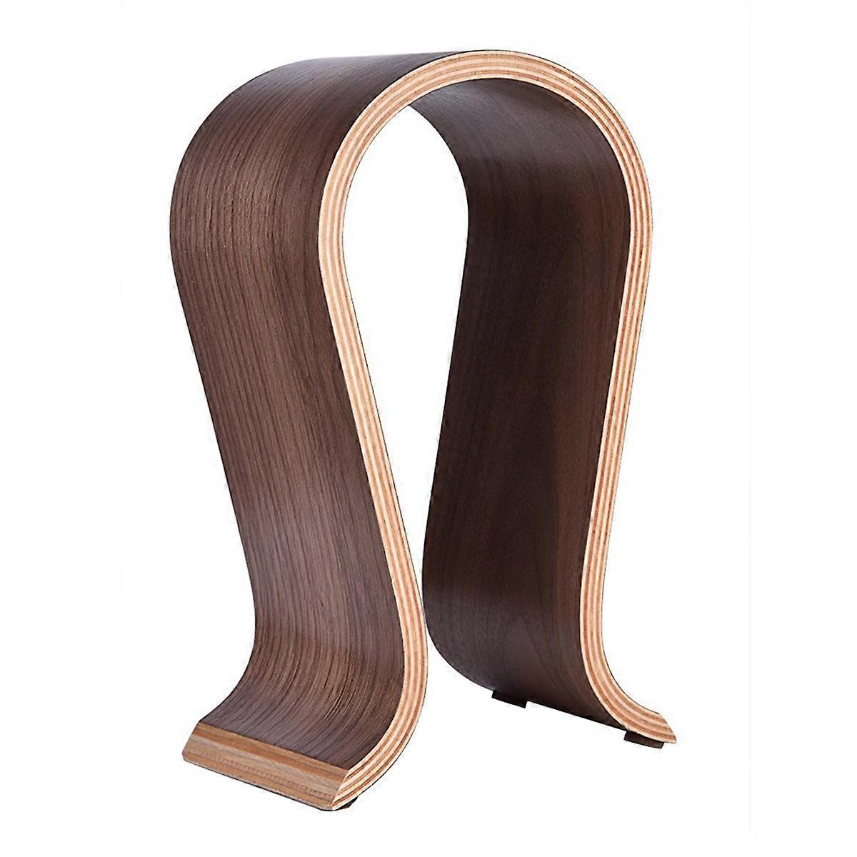 Supporto per cuffie a forma di U, supporto per cuffie in legno per cuffie on-ear