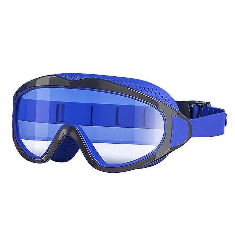 Anti-fog Children Swimming Goggles Comfortable Large Frame Diving Glasses, Color: Ice Lake Blue