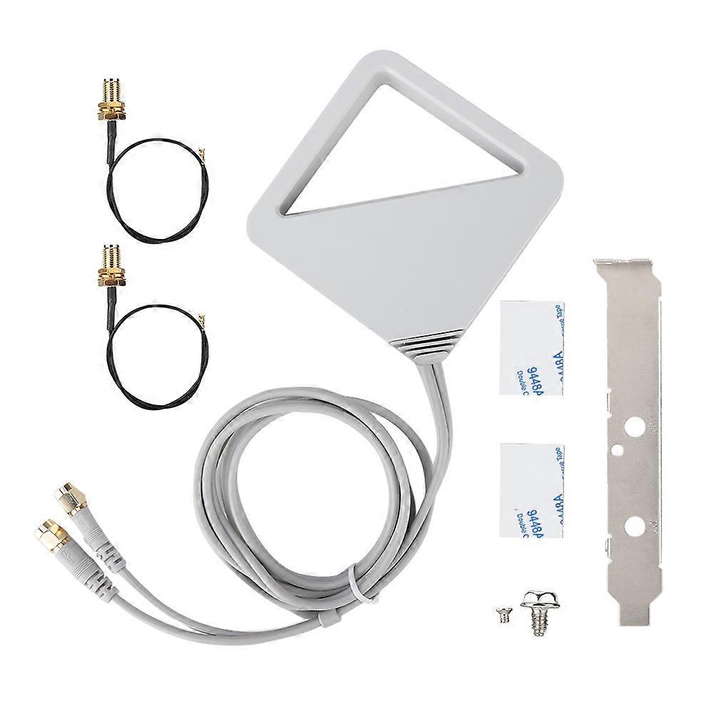 2PCS Mini PCI-E Wireless Network Card Connect Cable+1*Extension Antenna+1*Full Height Baffle