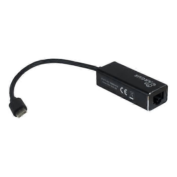USB-C Netzwerkadapter - Argus - IT-811 - Gigabit Ethernet - Farbe Schwarz