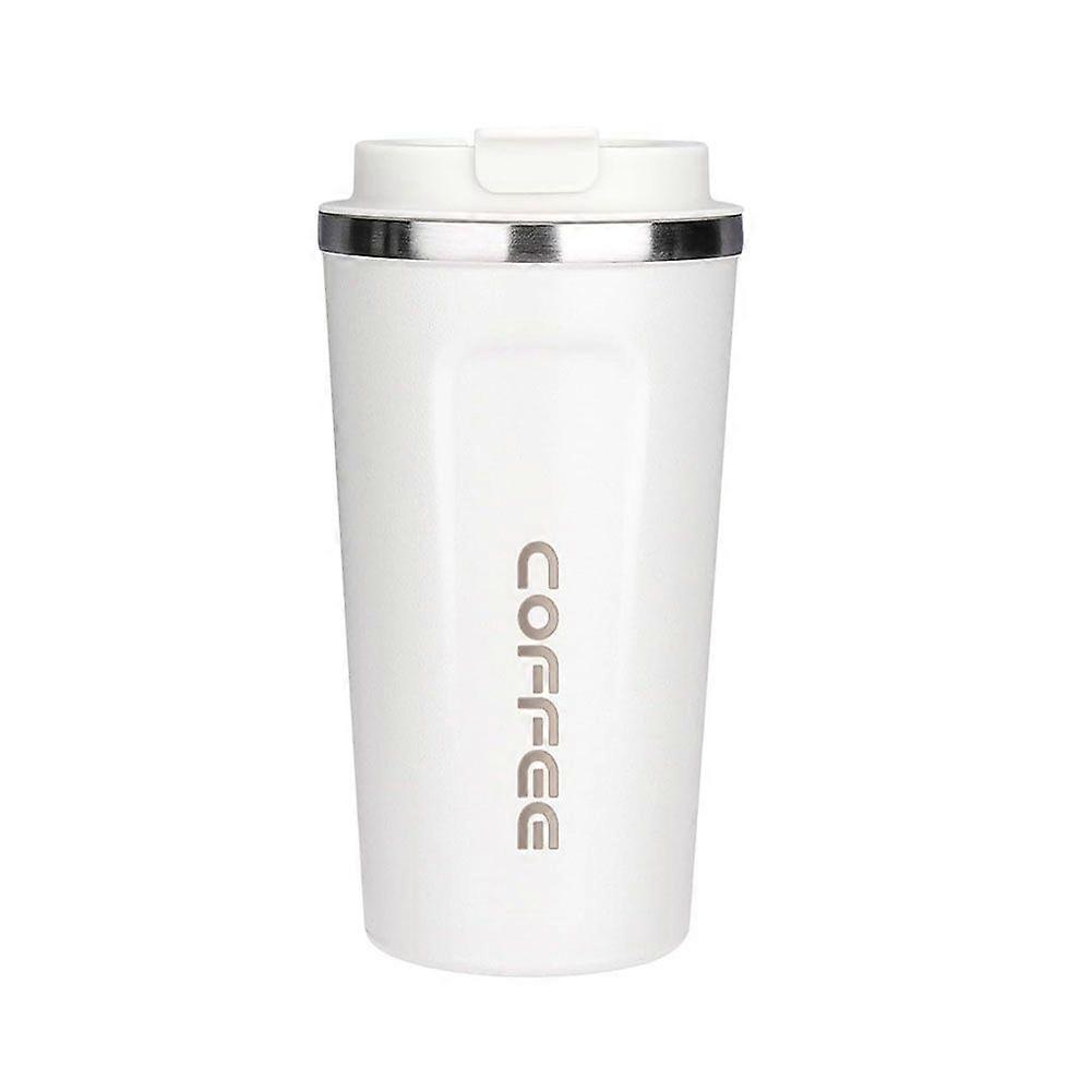 Stainless steel coffee cup-white-500ml