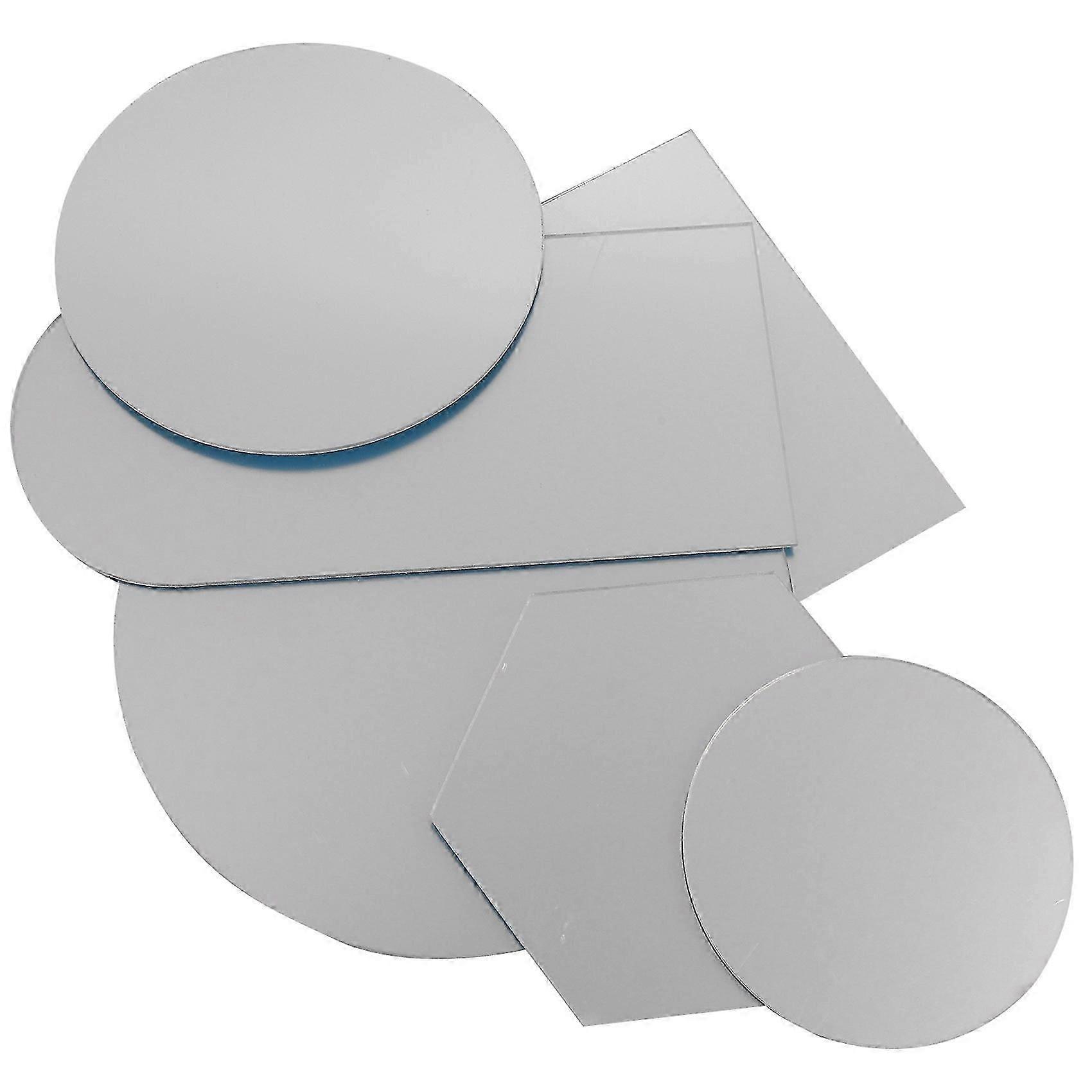 6PCS Photo Props Acrylic Mirror Reflection Board Geometric Shape Reflector Photography Background O