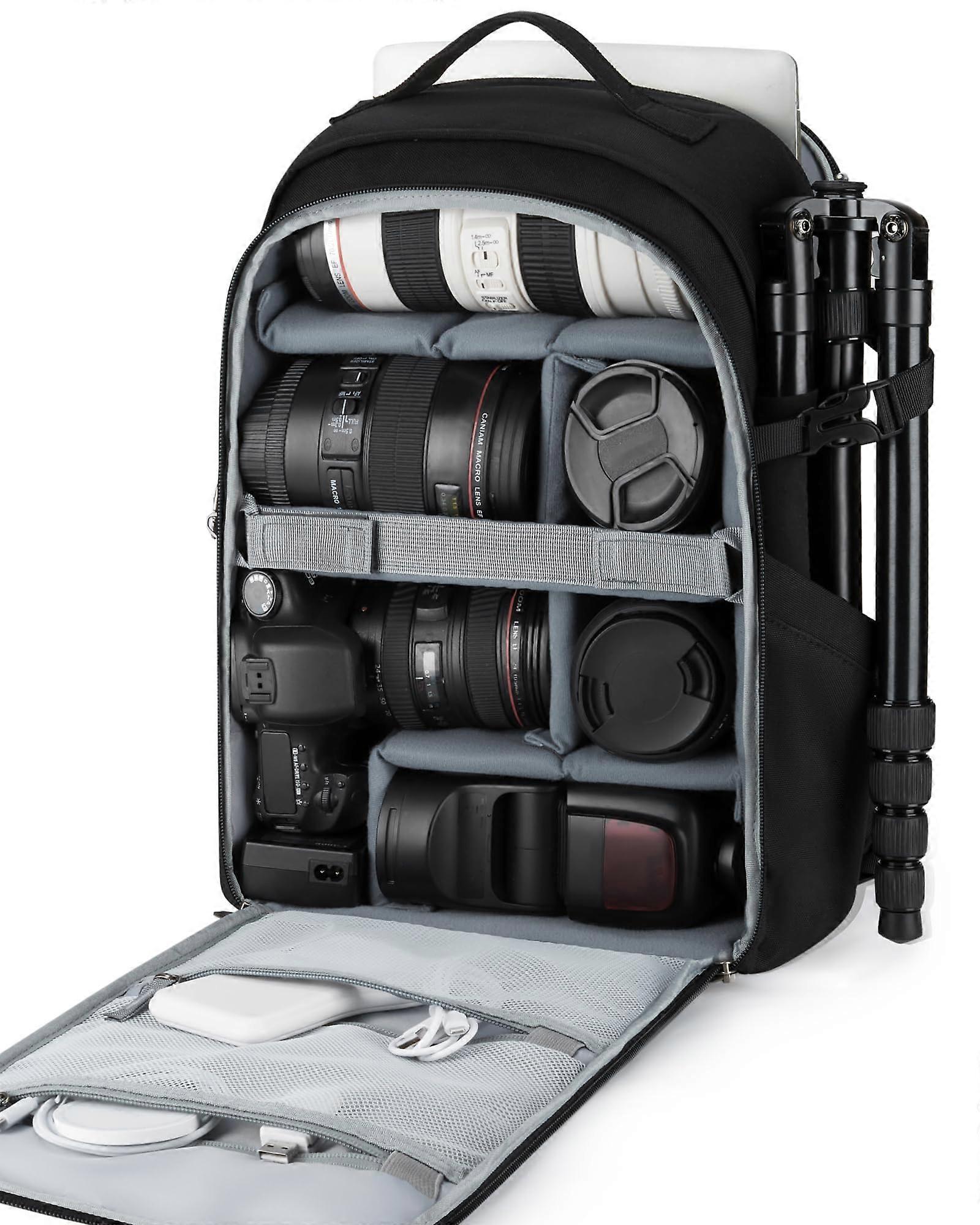 Anti-Theft Camera Bag for Photographers with Tripod Holder