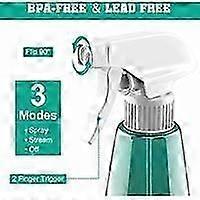 Spray bottle, 500 ml PET plastic atomiser, 3 modes (fine mist, flow and off) Empty refillable spray bottle for liquid detergent