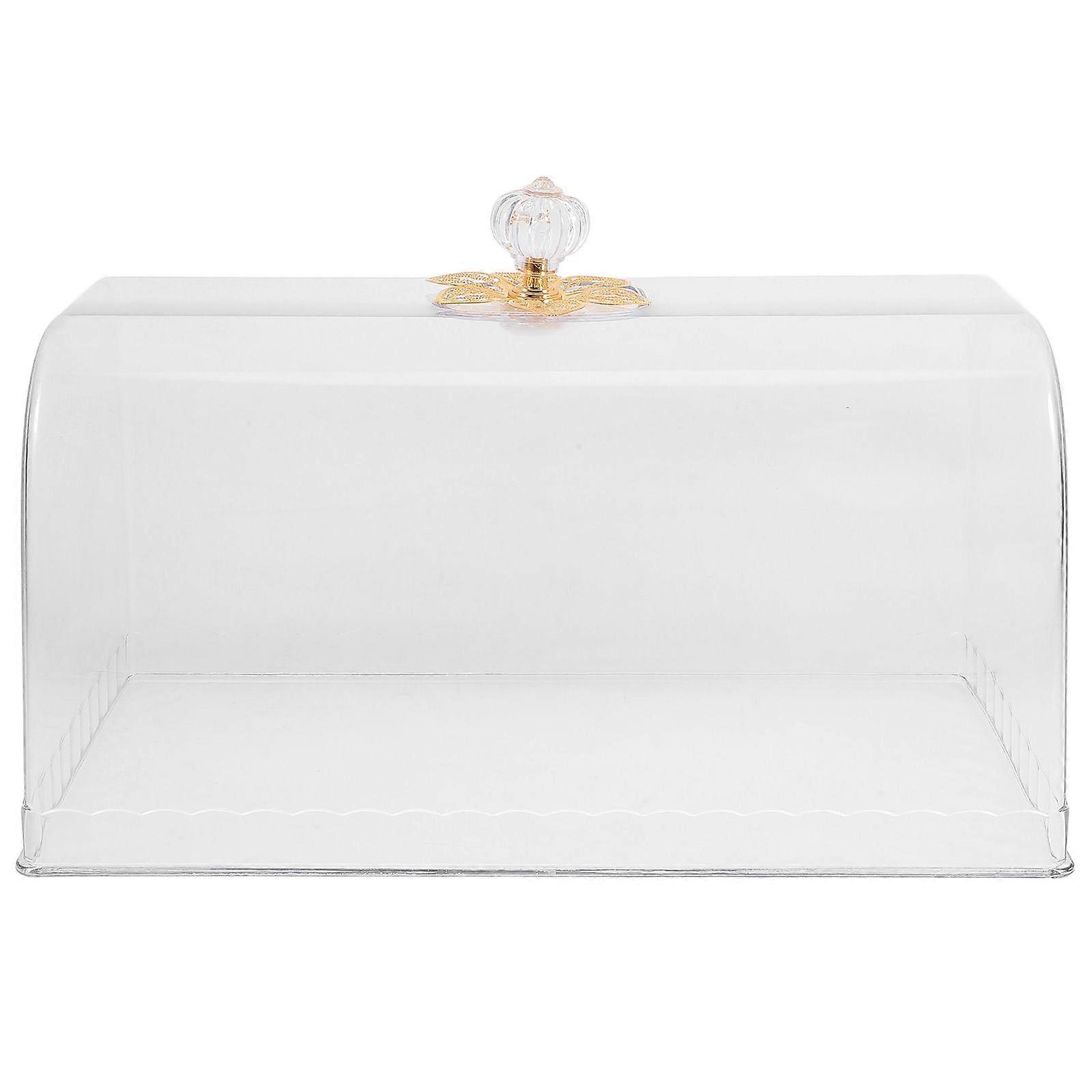 Clear Cake Dome Reusable Plastic Cake Tray Protector Bread Dish Clear Dome Cover