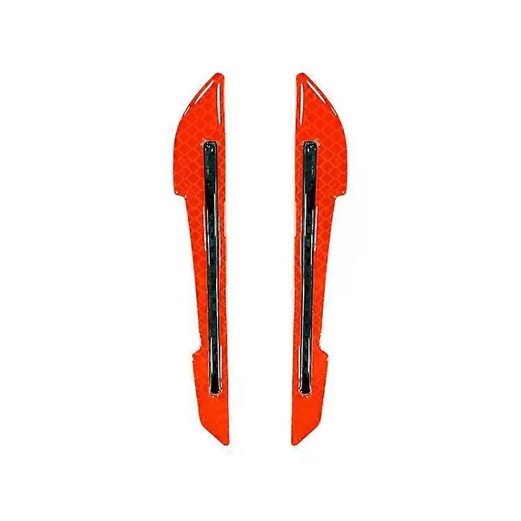 Car Reflective Stickers-4 Sets Anti-Collision Door Border Strips,Red Red