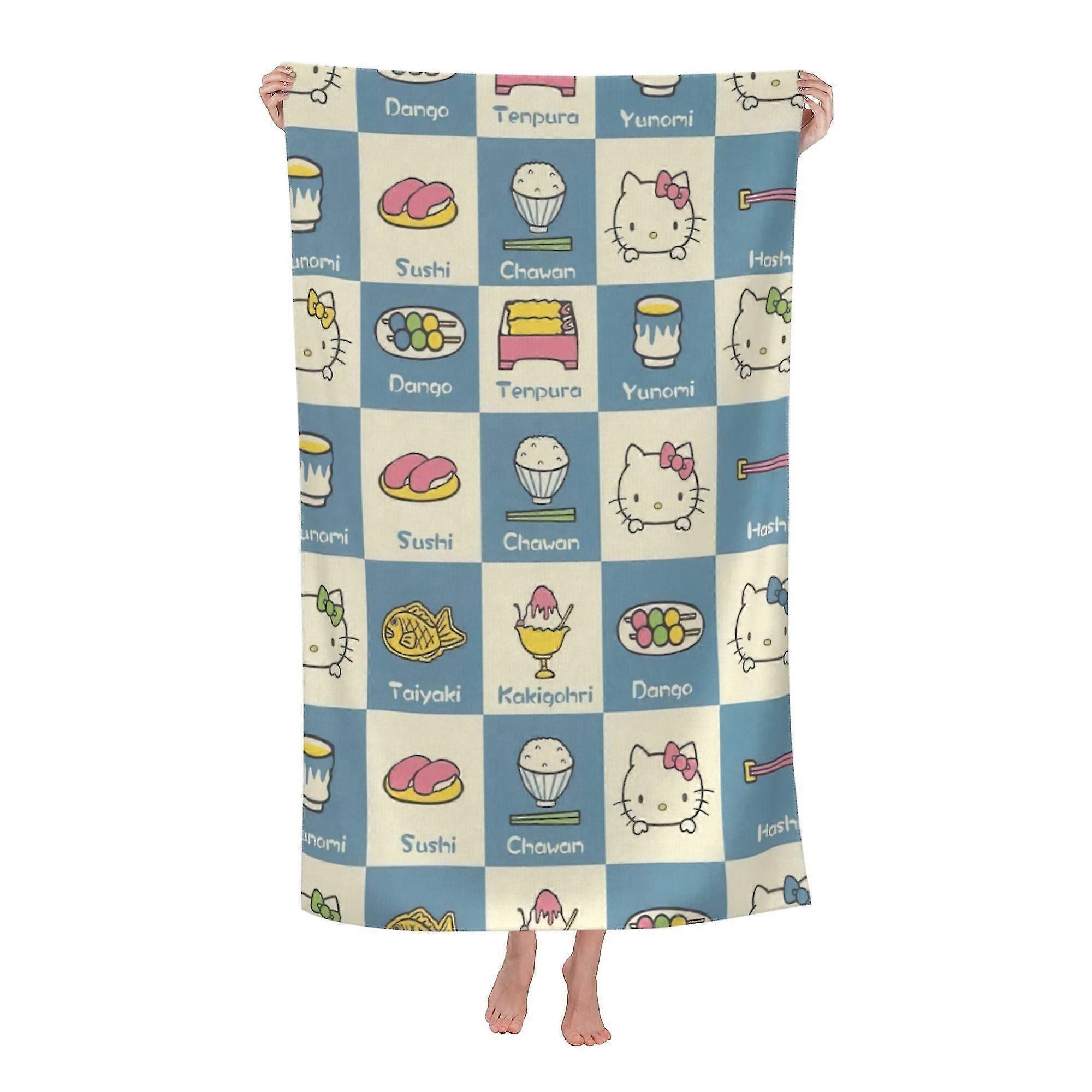 Hello Kitty Beach Towel, Large Microfiber Bath Towel #su9t
