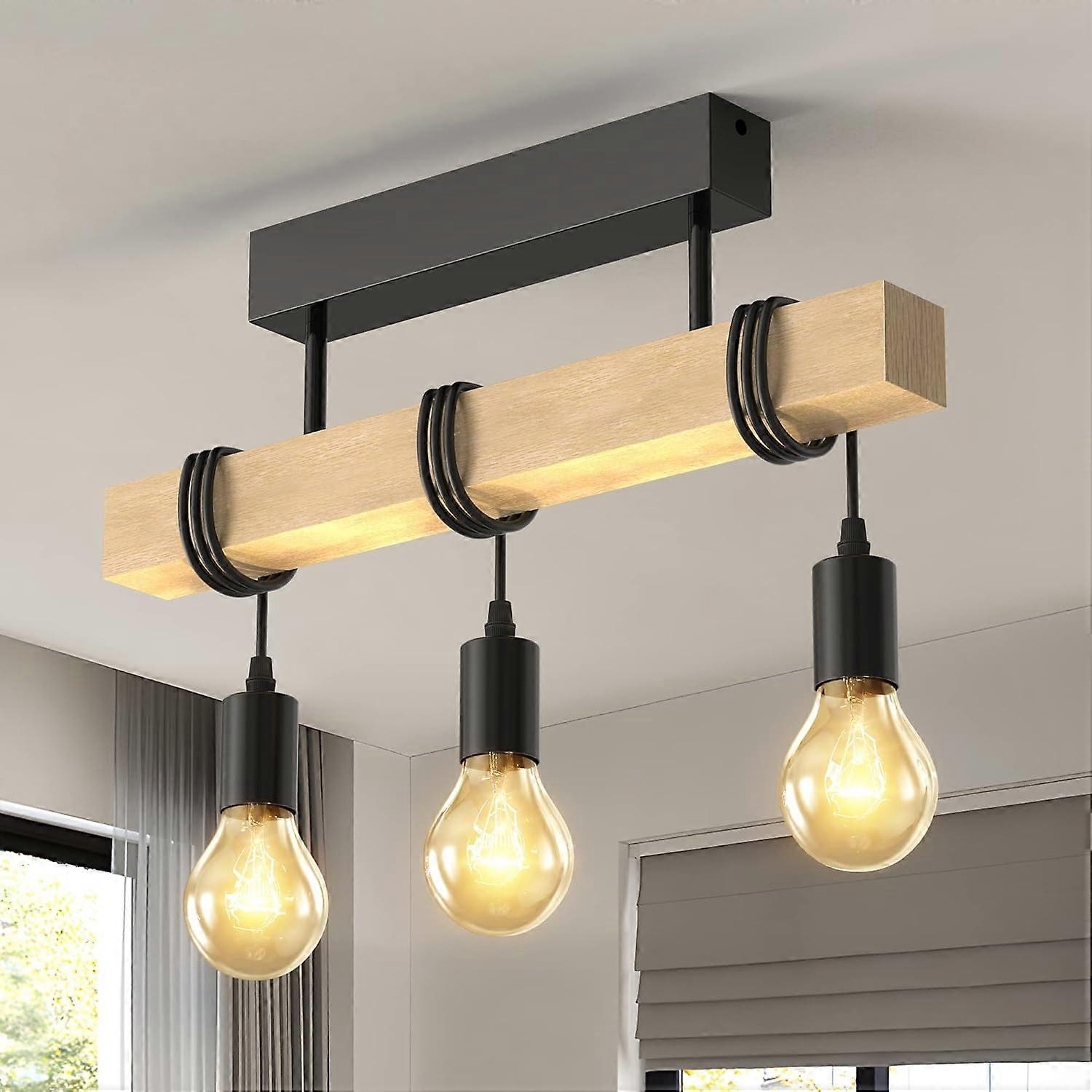 Geometric Industrial Drum Chandelier Adjustable Dimmable Rustic