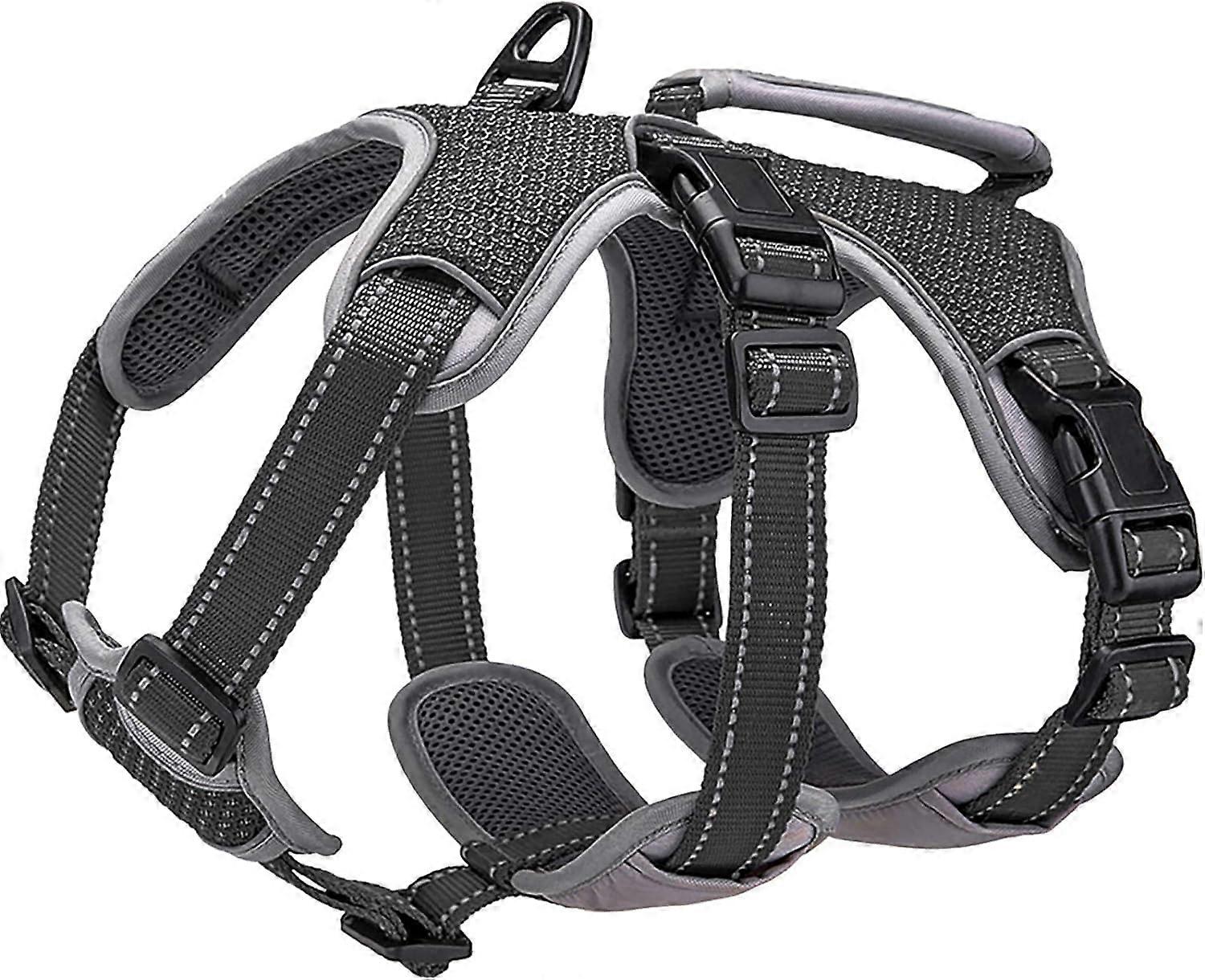 Dog Harness Escape Proof No Pull Adjustable Reflective Multi-Use for Big Active Dogs Size M