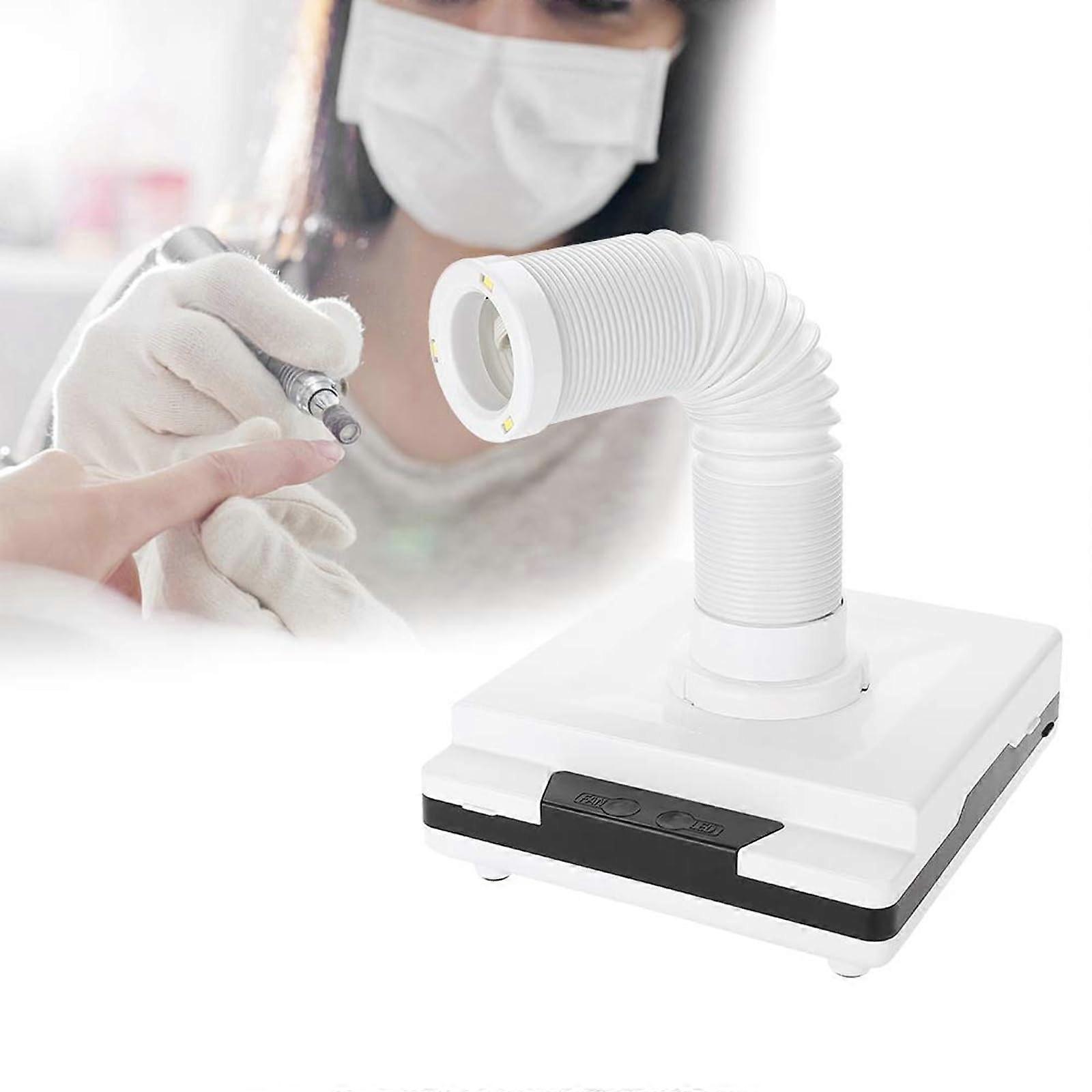 Dental Lab Desktop Dust Collector, 60W Strong Power Nails Fan Dust Remover Collector with 3 LED