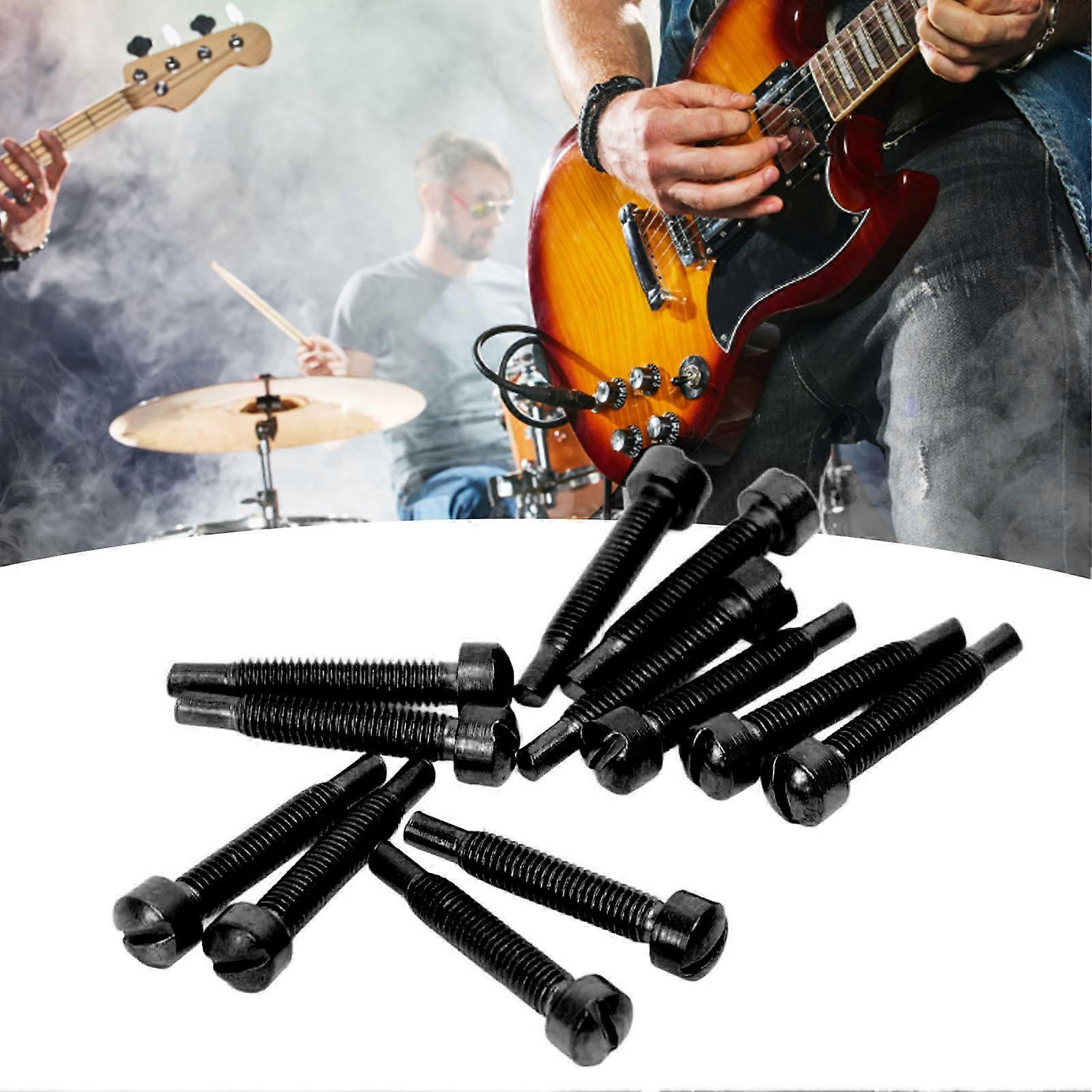 12kpl kitaran kaulan kiinnitysruuvit humbucker mikrofonin tarvikkeet basso-osat laitteisto musta 