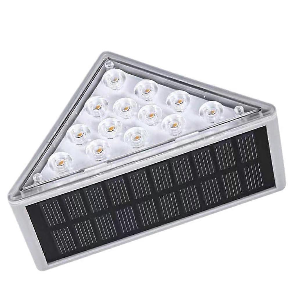 Solar-Powered Step Lights 4-Pack Outdoor LED Lights For Stairs, Pathway, Deck, Yard, Fence