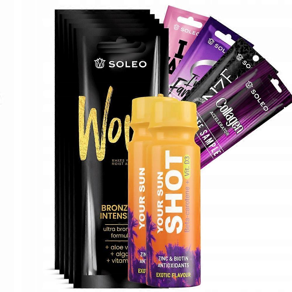 Soleo Wow 5x15ml Ultra Bronzer For Tanning + Freebies