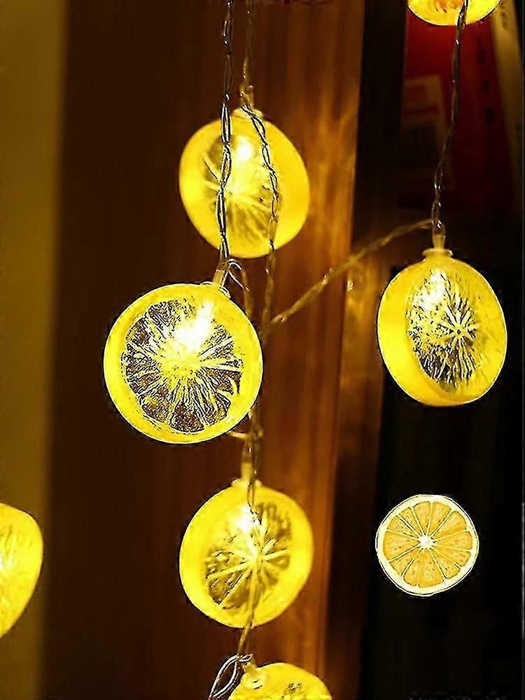 Led Zitrone Form Lichterkette Sommer Früchte Dekoration Lampe