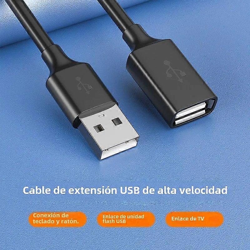 USB Extension Cable for Laptop TV SSD Mobile Devices Male to Female Connector 0.5M/1M/1.5M/2M/3M Type 2.0 Data