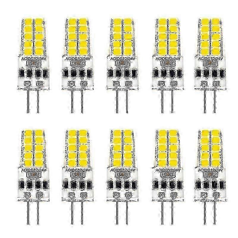 10pcs G4 LED Bulb AC/DC12V-24V 3W, Replace 30W Halogen with 20LED 360 Beam Angle Light