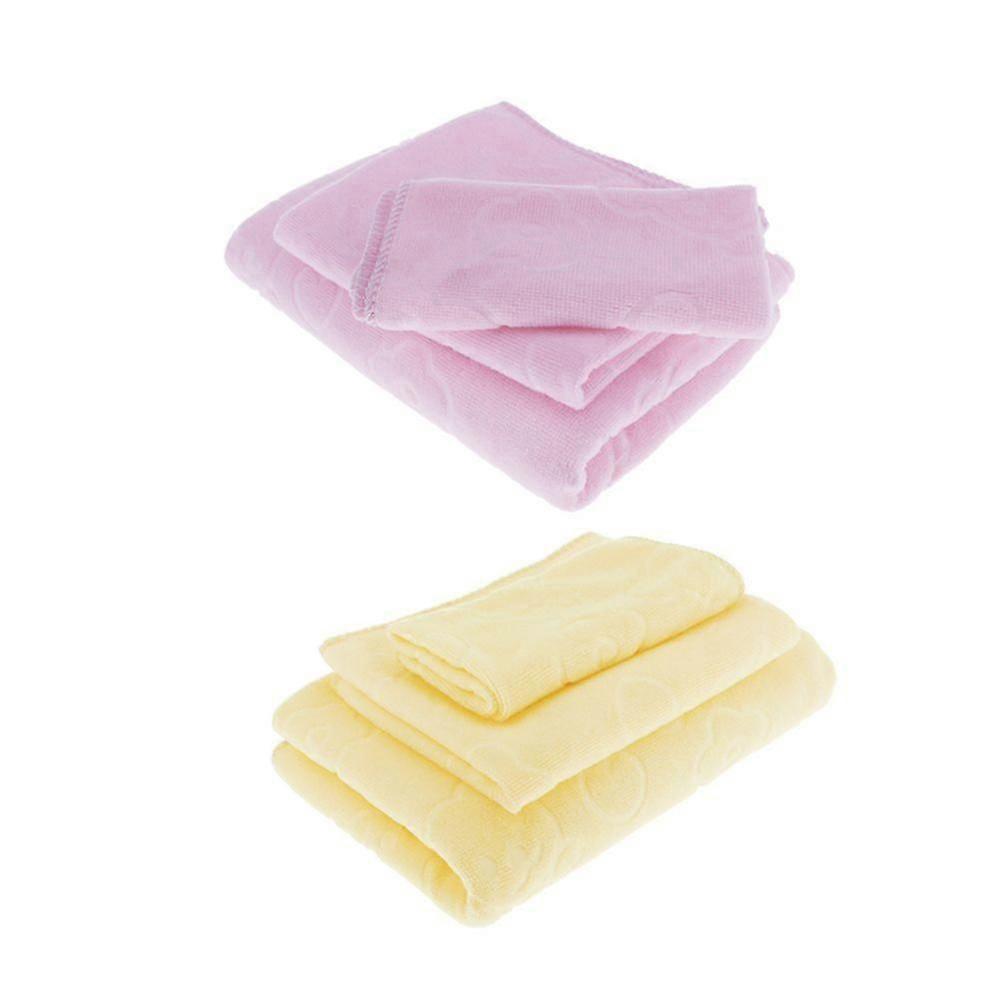 Set di 2 asciugamani in microfibra per il bagno