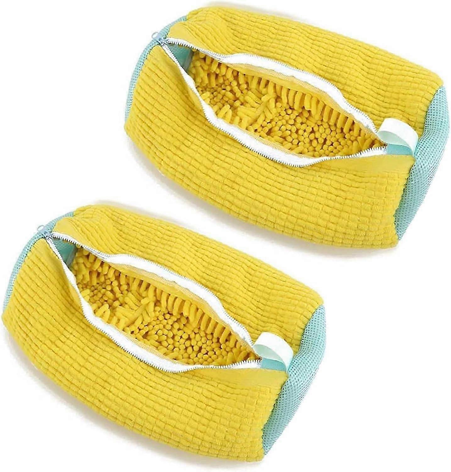 2er-Pack Wäsche Schuhbeutel Waschen Schuhtaschen Wiederverwendbare Schuhreinigung Wäschesäcke Waschmaschinentaschen