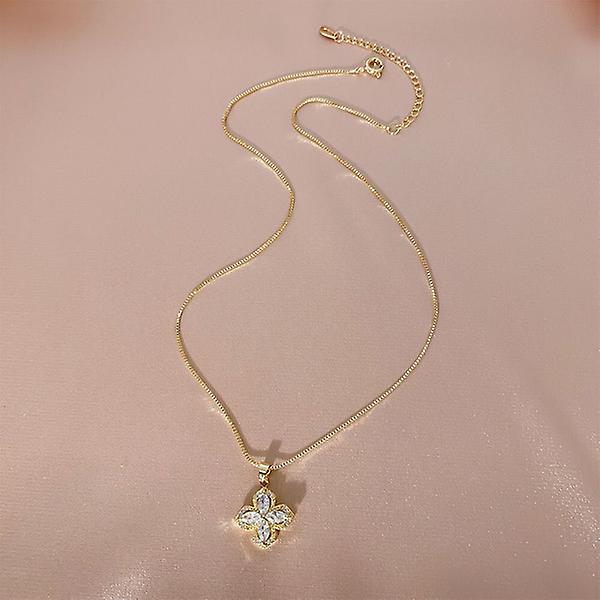 New Rotating Four Petals Flower Pendant