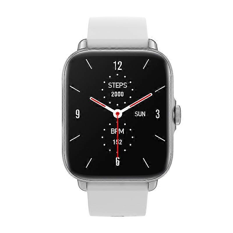LOANIY Y22 Heart Rate Monitoring Smart Bluetooth Watch, Color: Silver Gray
