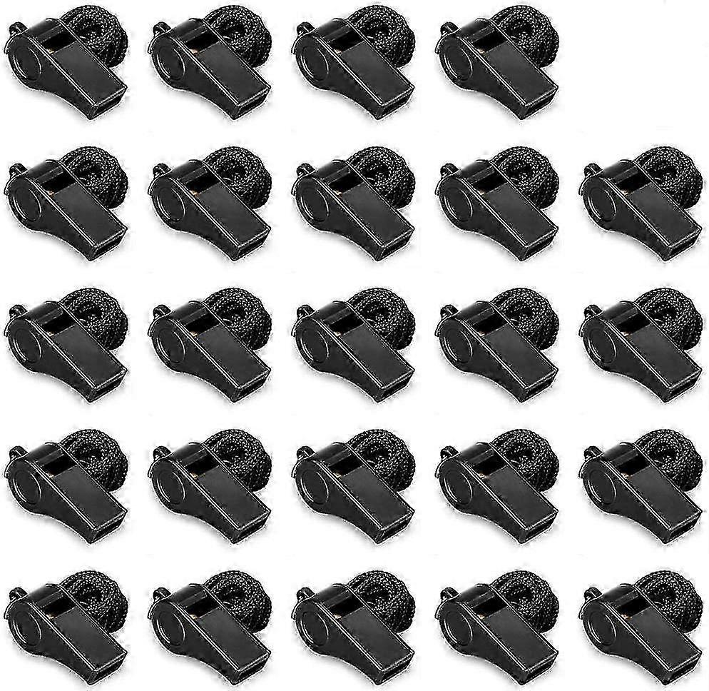 24 Whistle, Sports Whistle Lanyard, Loud And Crisp Sound Whistle In Bulk Perfect For Coaches, Referees And Officials Edition 0724