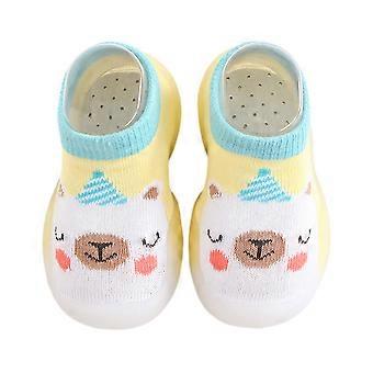 Sapatos de meia de bebê Sapatos de caminhada de bebê Chinelos respiráveis antiderrapantes infantis com sola de borracha macia Tênis de bebê meninos e meninas