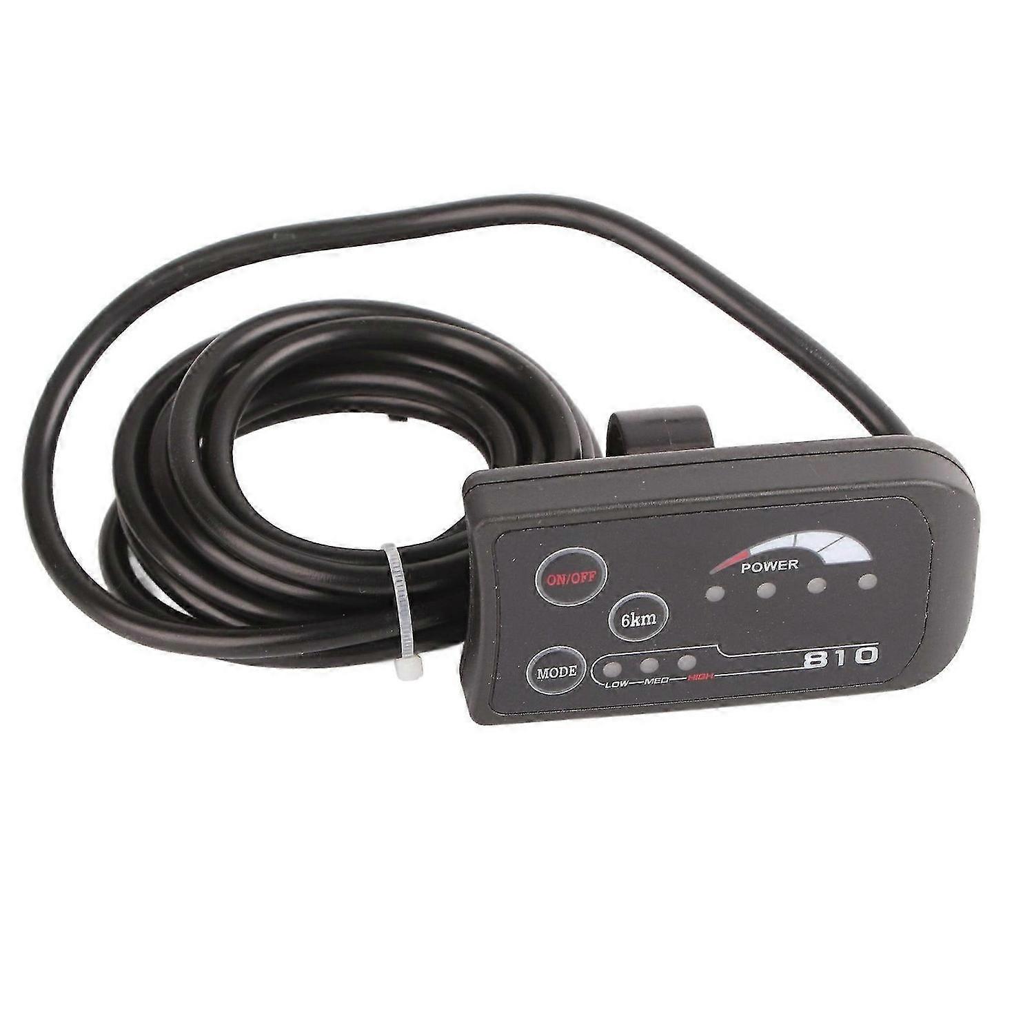 Electric Bicycle 810 LED Display With 5 Wire Cable Control Panel