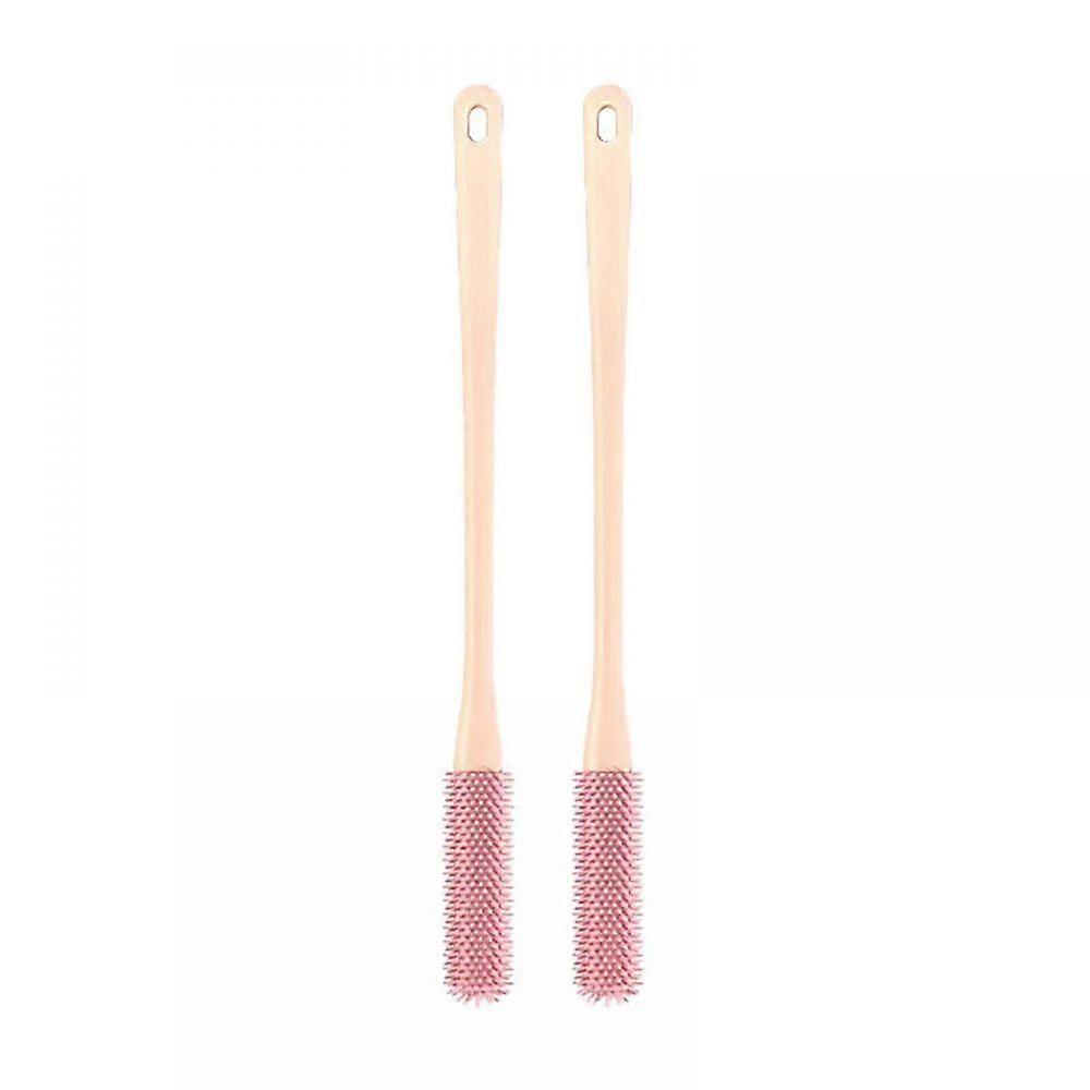 Soft foot brush-cleaning brush pair [pink]