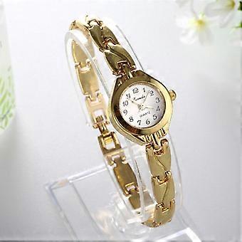 Bransoletka damska Zegarek Mujer Golden Relojes Mała tarcza kwarcowa Leisure Popularny zegarek na rękę Godzina damska Elegancki zegar Relogio