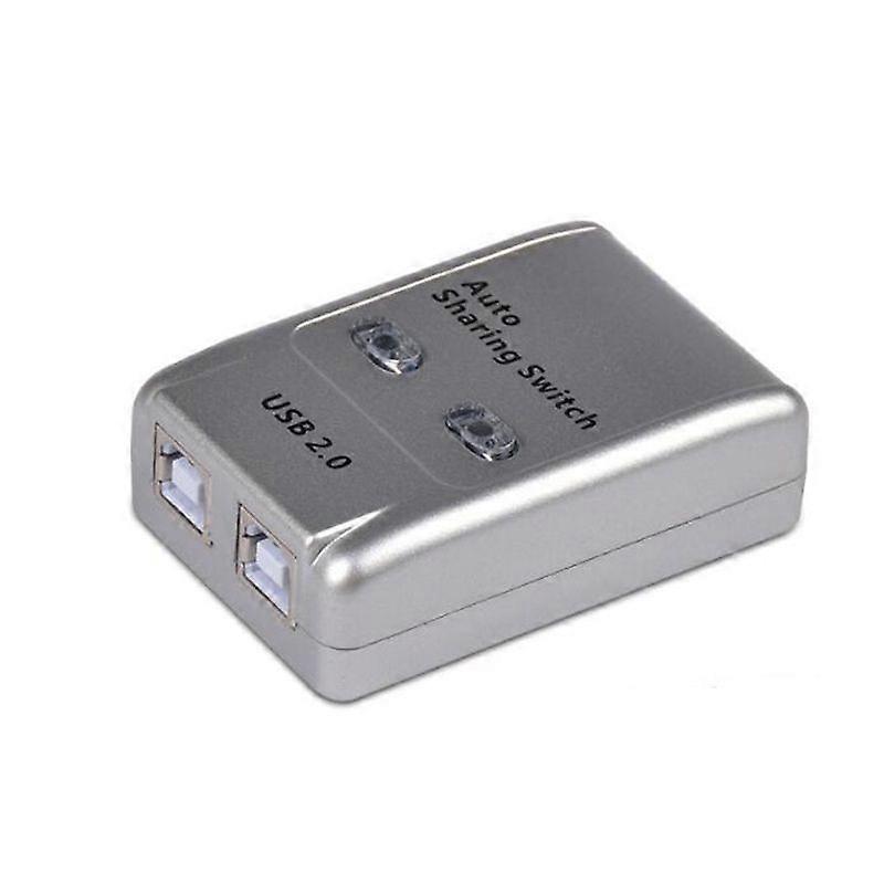 USB 2.0 Auto Sharing Switch 2 Port HUB Adapter Switcher for 2 PC Printer USB Switch Devices Support Windows