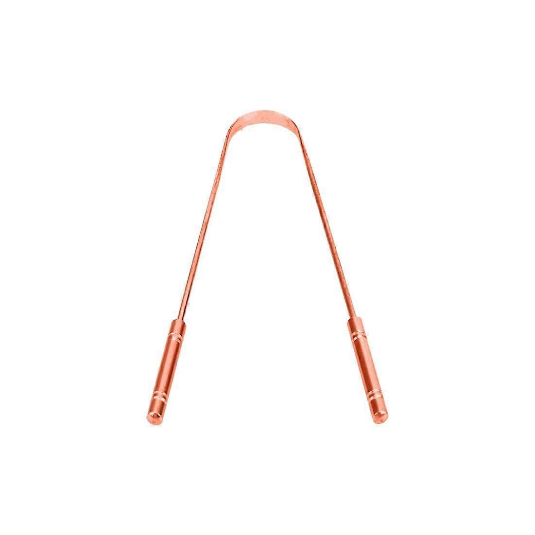Copper Design Premium Tongue Cleaner Pack Of 1 Solid Copper Body Tongue Scraper