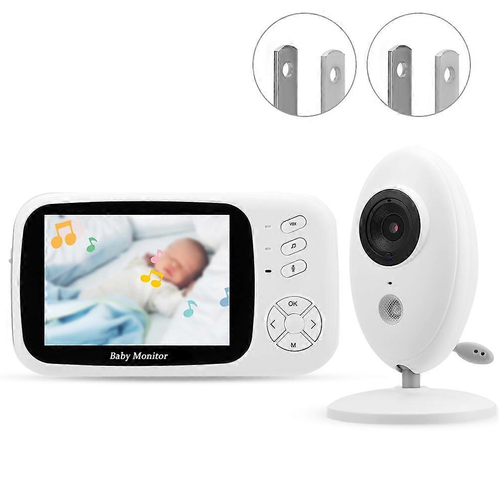 Wireless Baby Monitor with 3.5" LCD, Two-Way o, Lullabies & Temperature Sensor