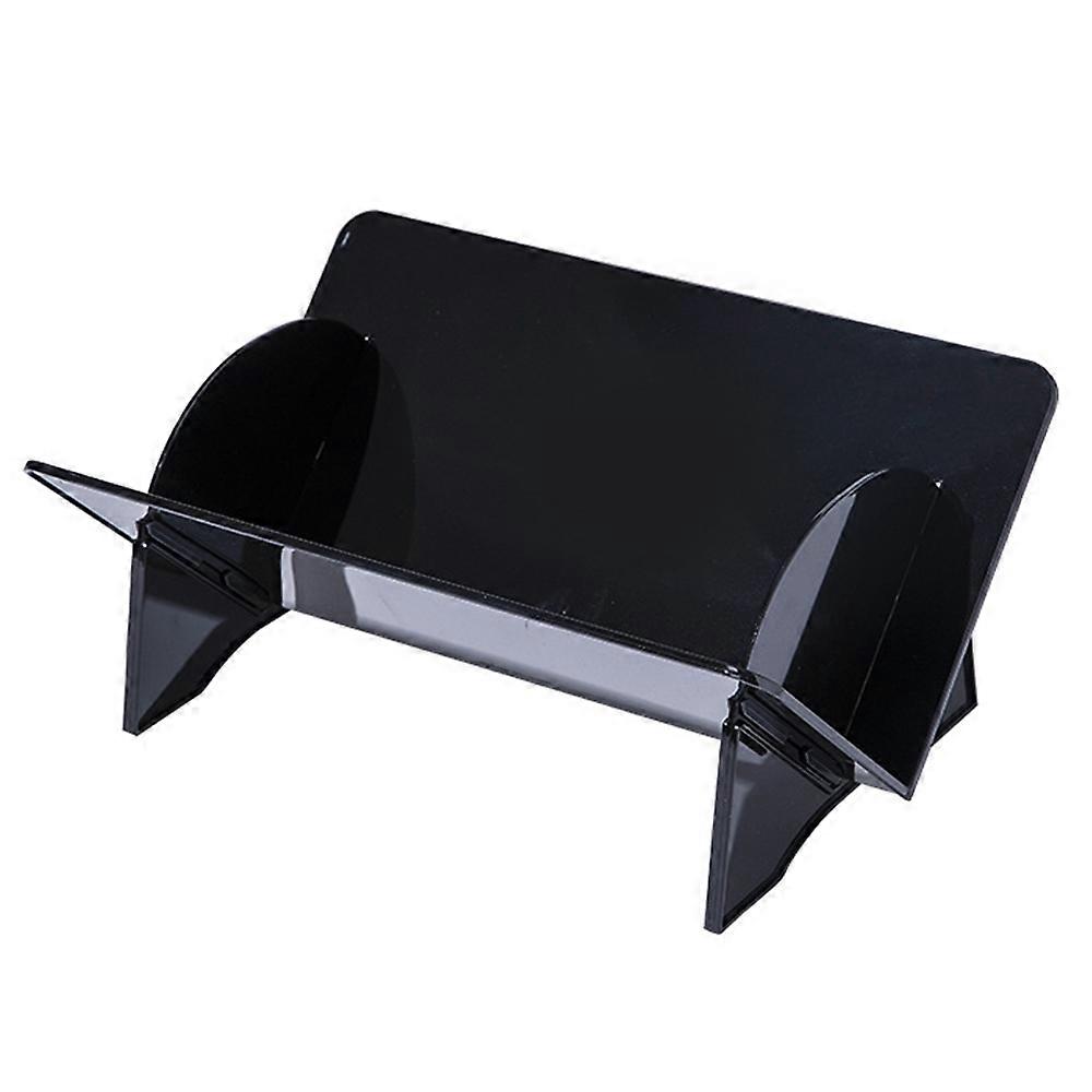 Tilted Desktop File Organizer Book Stand Document Holder Reading Rack Storage Shelf - Black
