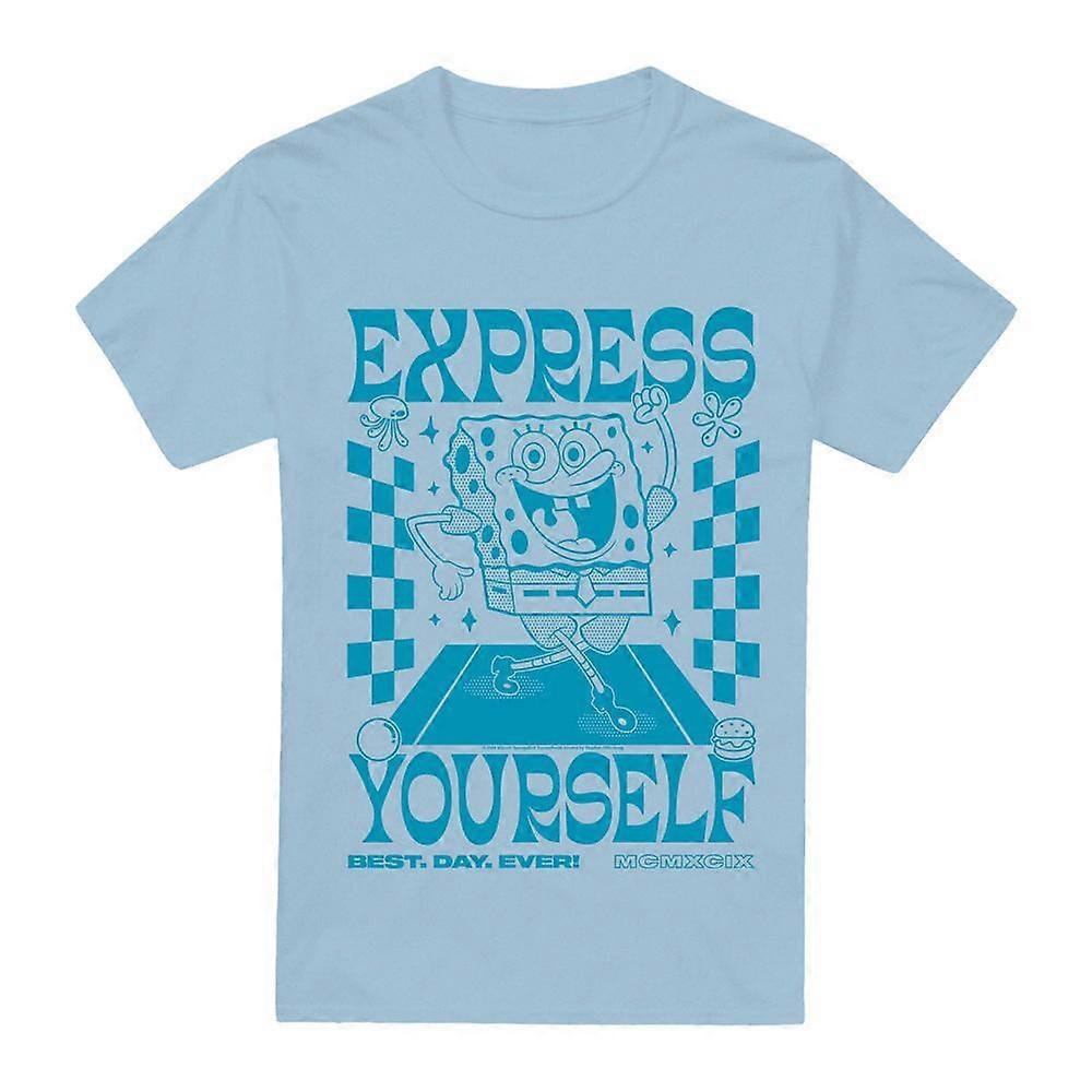 SpongeBob SquarePants Uomo Express Yourself Poster Maglietta